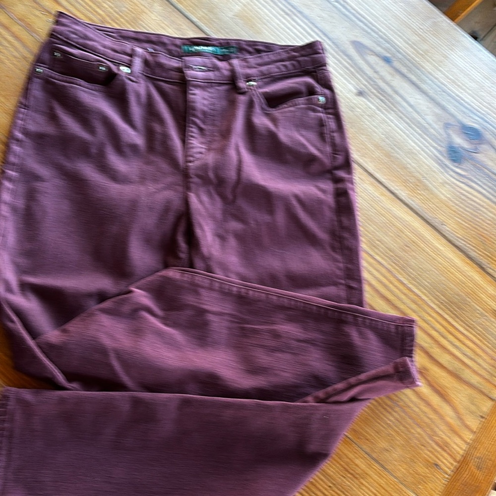 Lauren Ralph Lauren 10p Purple wine colored jeans